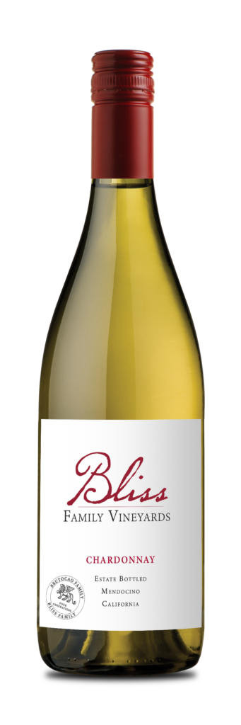 Bottle of Bliss Family Vineyards Chardonnay